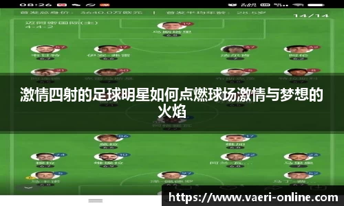 激情四射的足球明星如何点燃球场激情与梦想的火焰